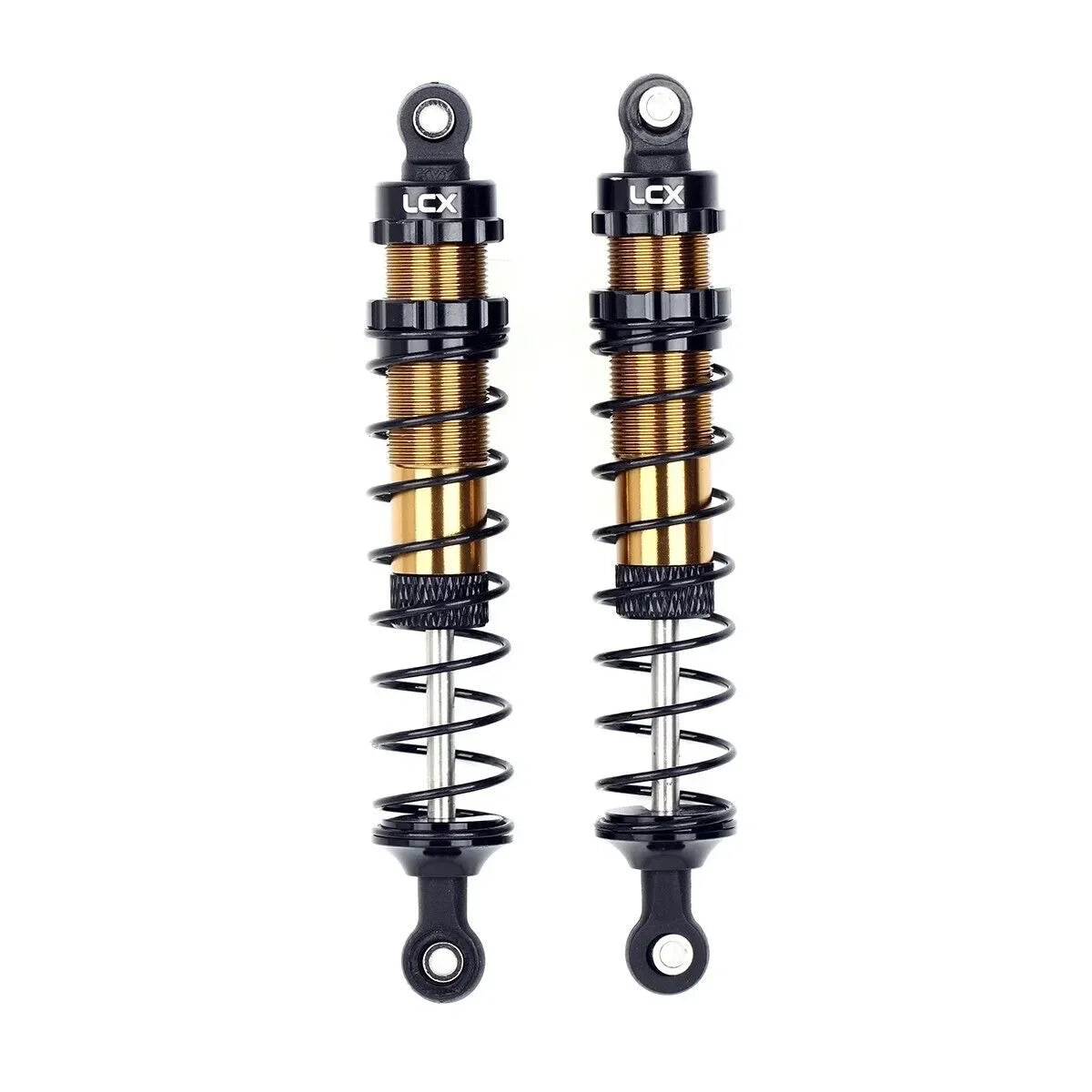 LCX Racing 1/10 RC Crawler 100mm 2pcs Shock Absorber Suspension Damper for TRX4 TRX6 SCX10 II III PRO UTB10 Gen8 Gen9 Upgrades