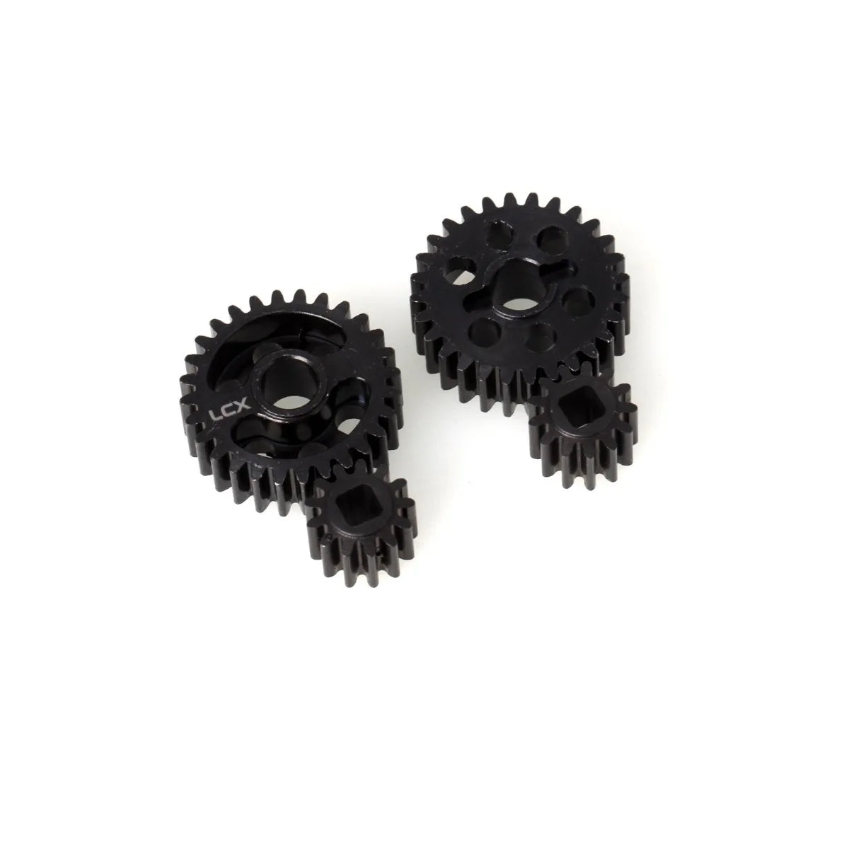 LCX Racing 1/8 RC Crawler Car Hard Steel Front Rear Axle Portal Drive Gear Set 32P 28T/13T Upgrades for Axial AXP8 Gilamon