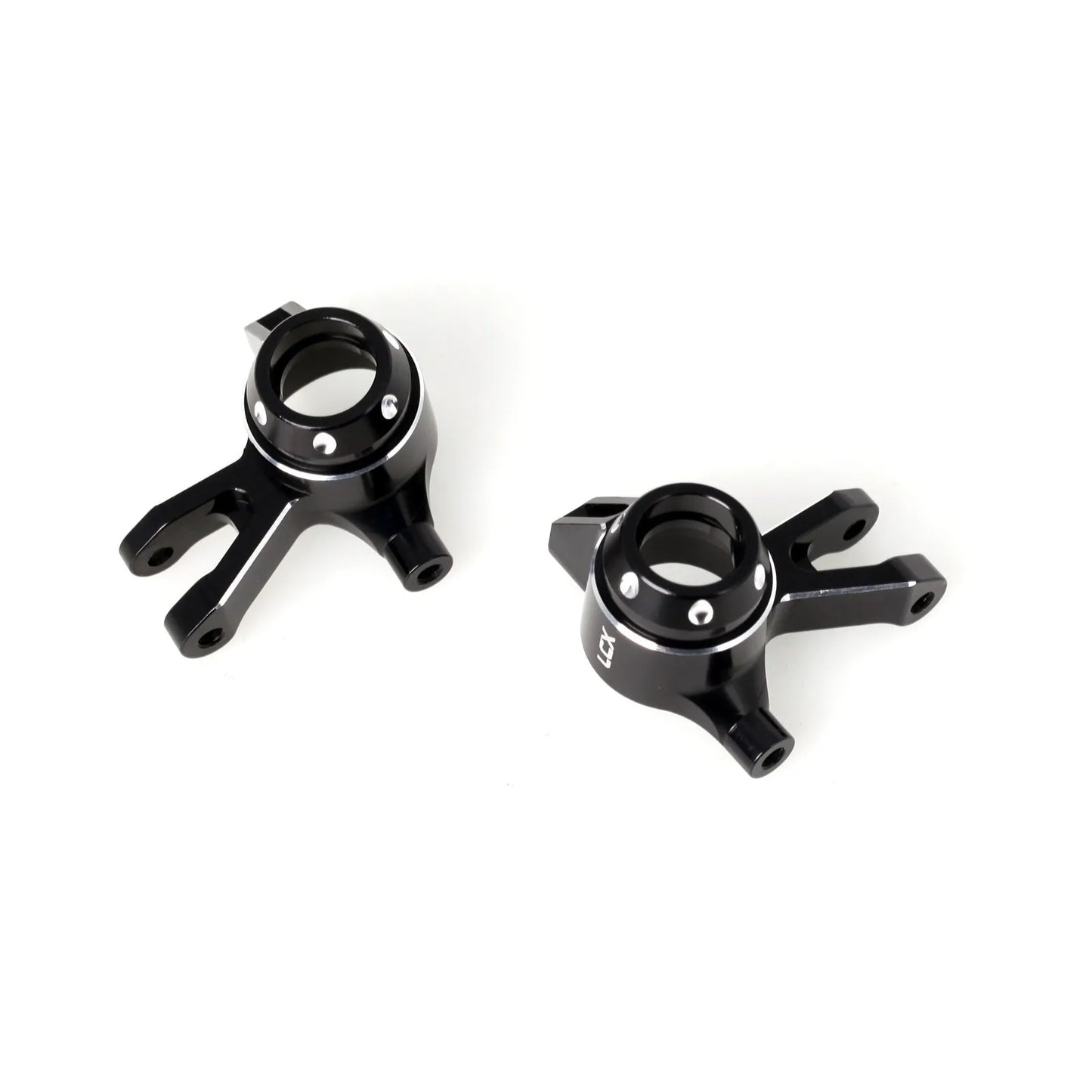 LCX Racing 1/16 RC Truck Aluminum Steering Blocks Steering Knuckles for Traxxas Mini Maxx Mini XRT Upgrades Parts Accessories