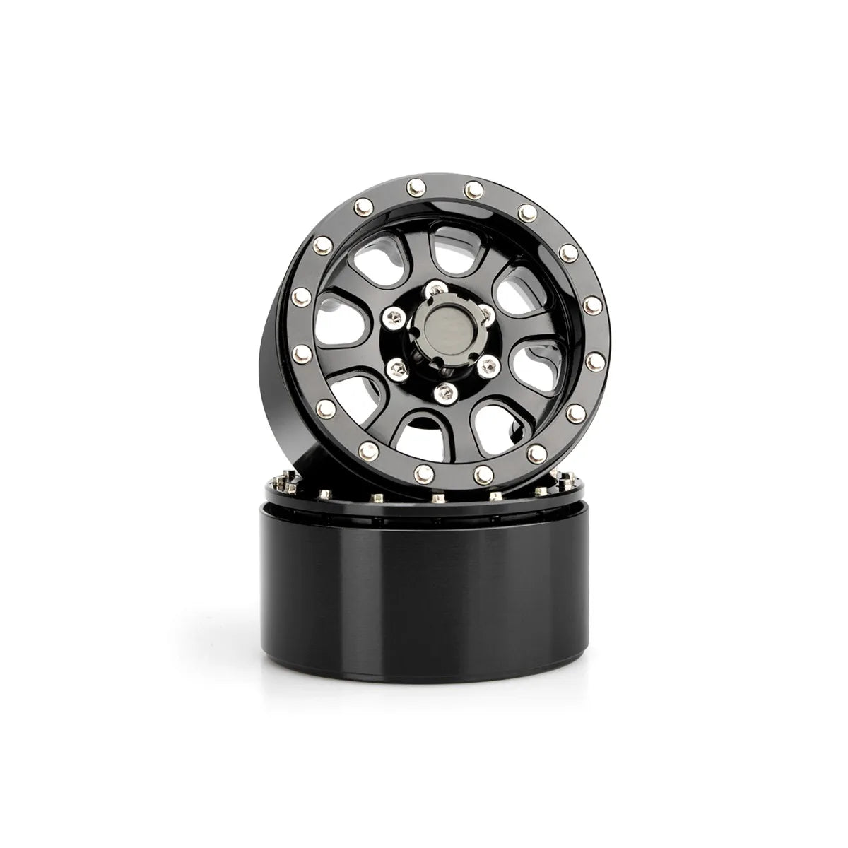LCX Racing 1/10 RC Crawler Car Aluminum Beadlock 2.2" Wheel Rim for TRX4 TRX6 SCX10 II III Wraith Upgrades Parts Accessories