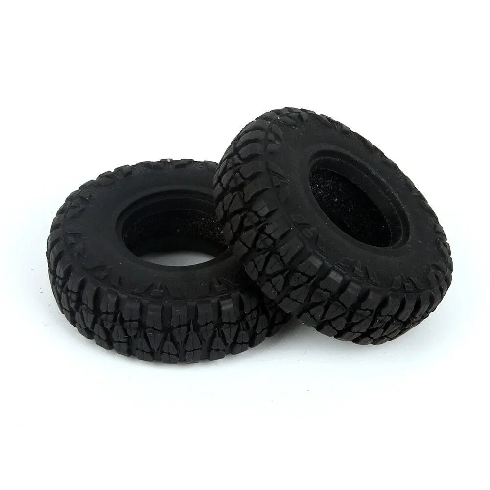LCX Racing 1/24 RC Crawler Butyl Rubber 1.0 Beadlock Wheel Tire Foam for Axial SCX24 AX24 1/18 Traxxas TRX4M Upgrades Parts