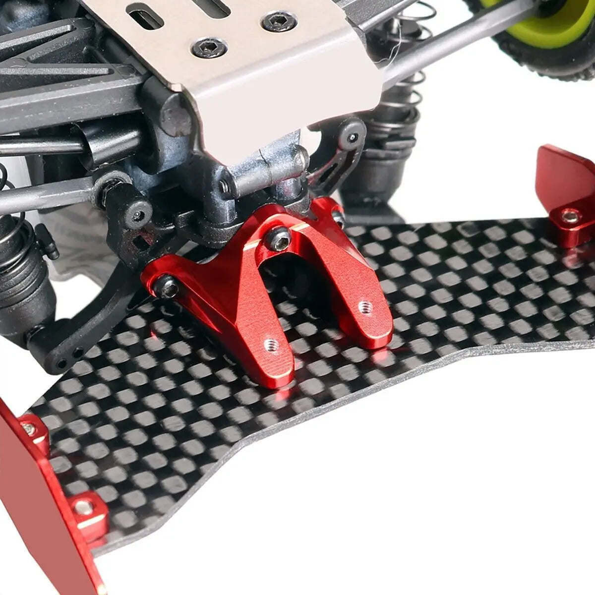 LCX Racing 1/24 RC Truck Aluminum Rear Wing Stay Car Spoiler Mount for LOSI Micro-B Buggy Upgrades Parts Accessories