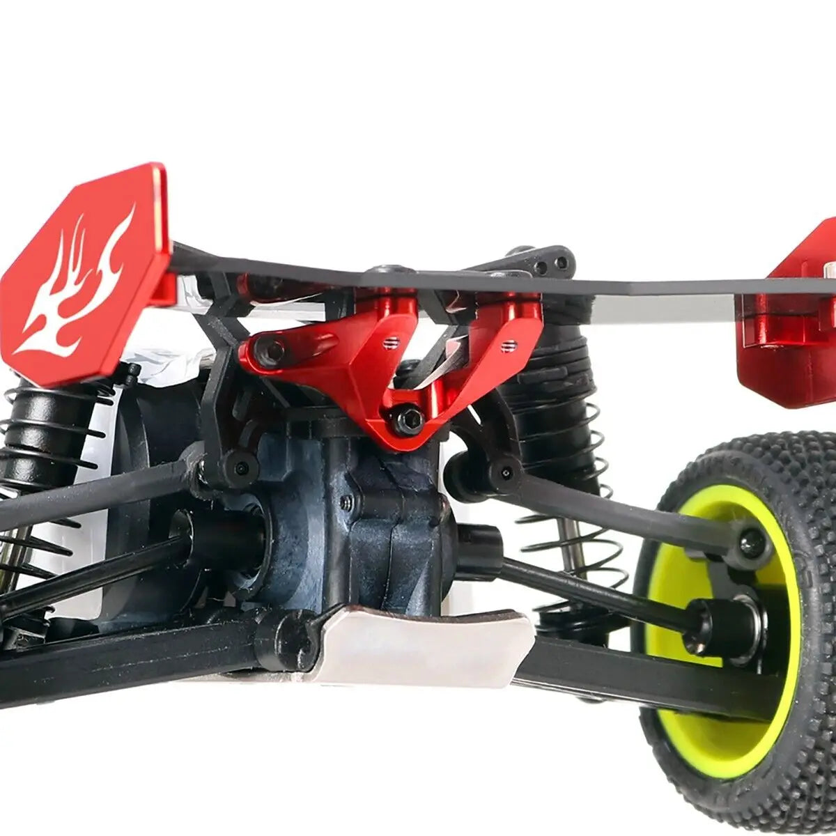 LCX Racing 1/24 RC Truck Aluminum Rear Wing Stay Car Spoiler Mount for LOSI Micro-B Buggy Upgrades Parts Accessories