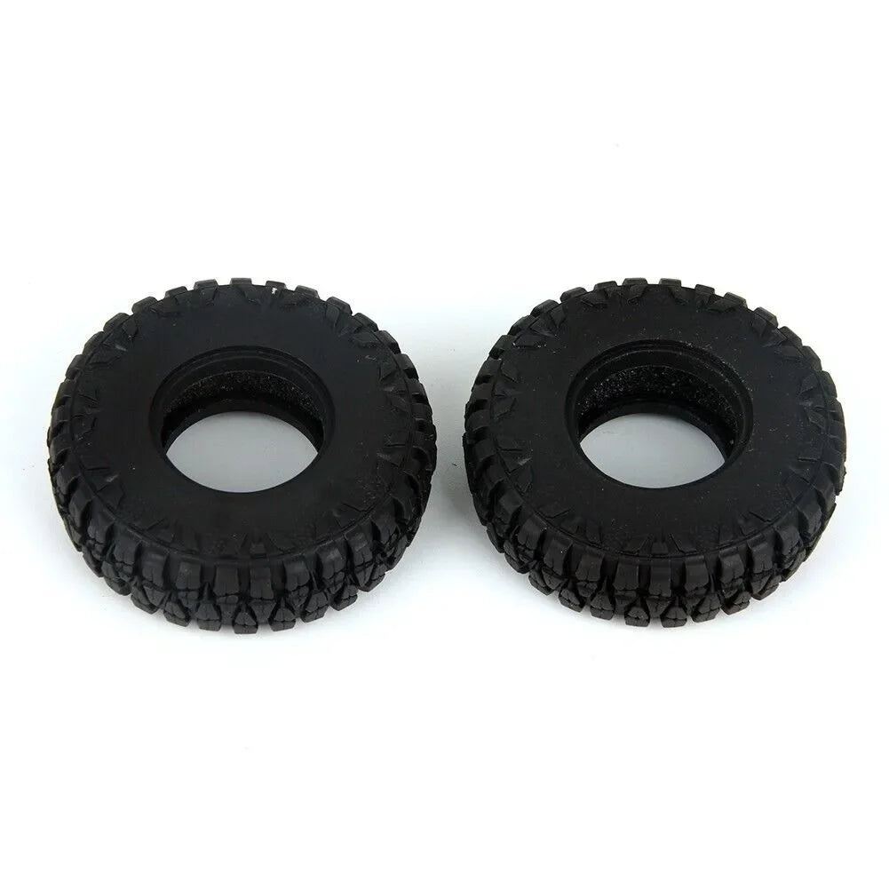 LCX Racing 1/24 RC Crawler Butyl Rubber 1.0 Beadlock Wheel Tire Foam for Axial SCX24 AX24 1/18 Traxxas TRX4M Upgrades Parts