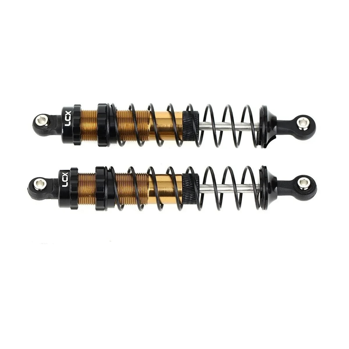 LCX Racing 1/10 RC Crawler 100mm 2pcs Shock Absorber Suspension Damper for TRX4 TRX6 SCX10 II III PRO UTB10 Gen8 Gen9 Upgrades