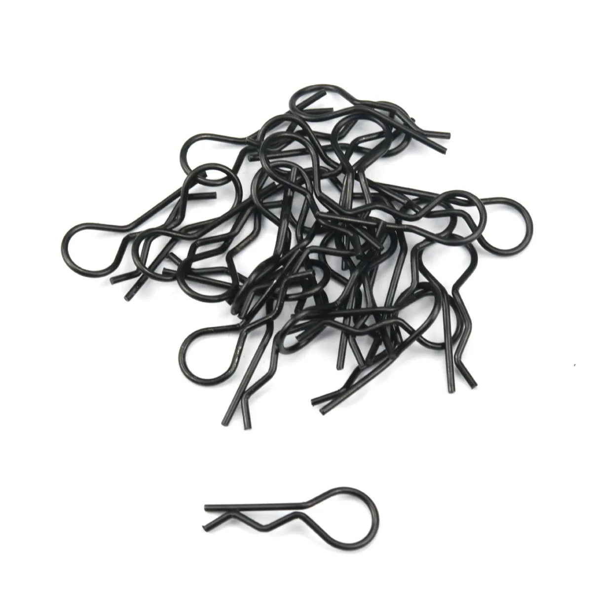 LCX Racing Stainless Steel RC Body Clips 16mm 20mm 30mm for 1/8 1/10 1/16 RC Truck Crawler Car, Upgrades Parts Accessories
