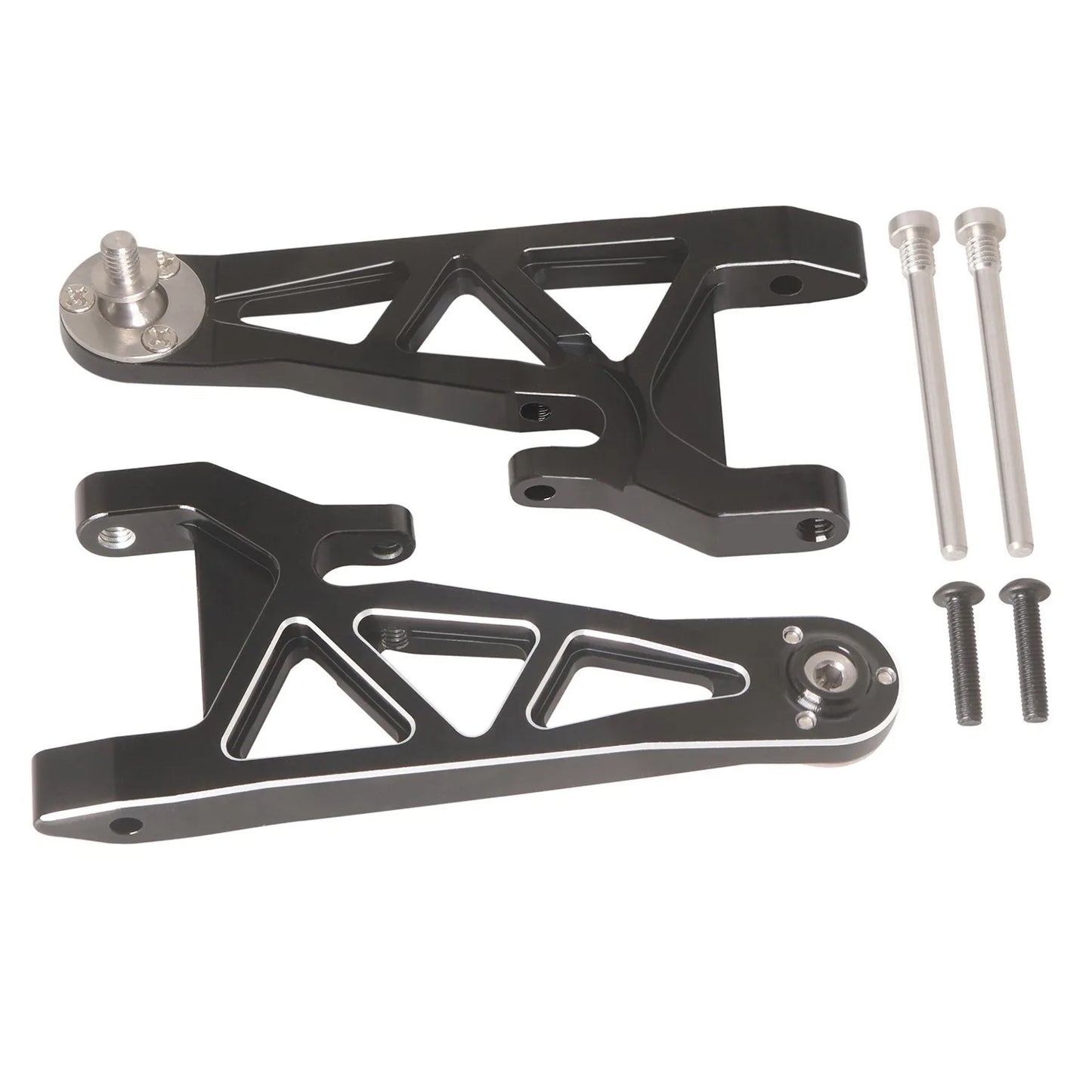 LCX Racing 1/10 RC Truck Car Aluminum Front Suspension Arms Upper/Lower for Tamiya The Bigwig 2017 Upgrades Parts Accessories