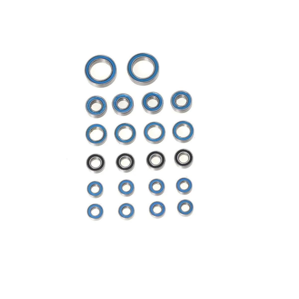 LCX Racing 1/18 RC Stainless Steel Bearing Set Sealed Complete Set 22pcs for Traxxas TRX4M Upgrades Parts Accessories
