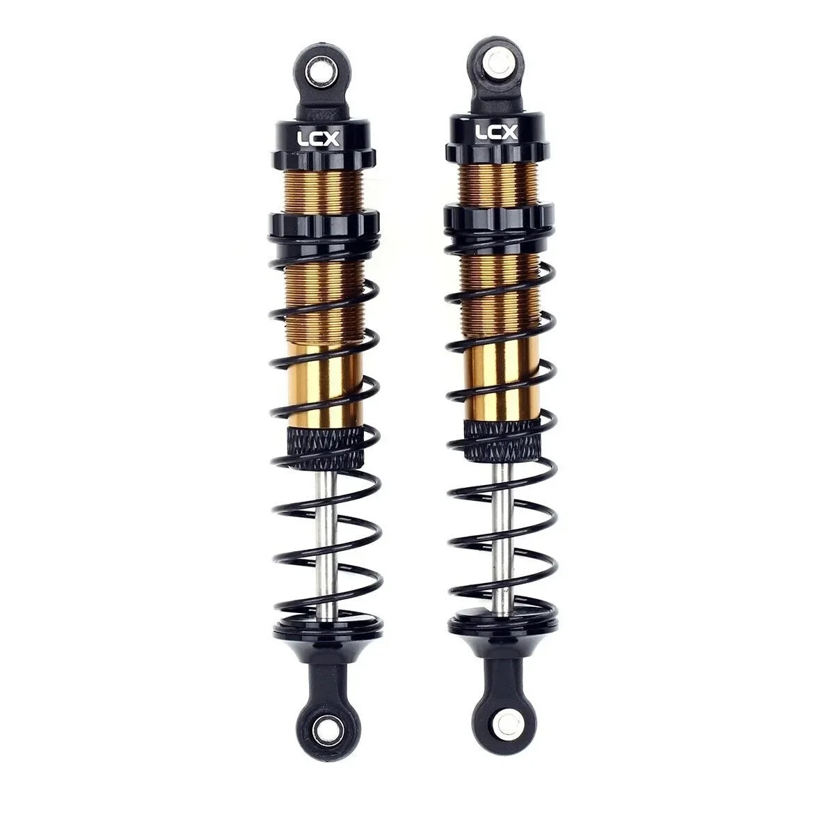 LCX Racing 1/10 RC Crawler 100mm 2pcs Shock Absorber Suspension Damper for TRX4 TRX6 SCX10 II III PRO UTB10 Gen8 Gen9 Upgrades