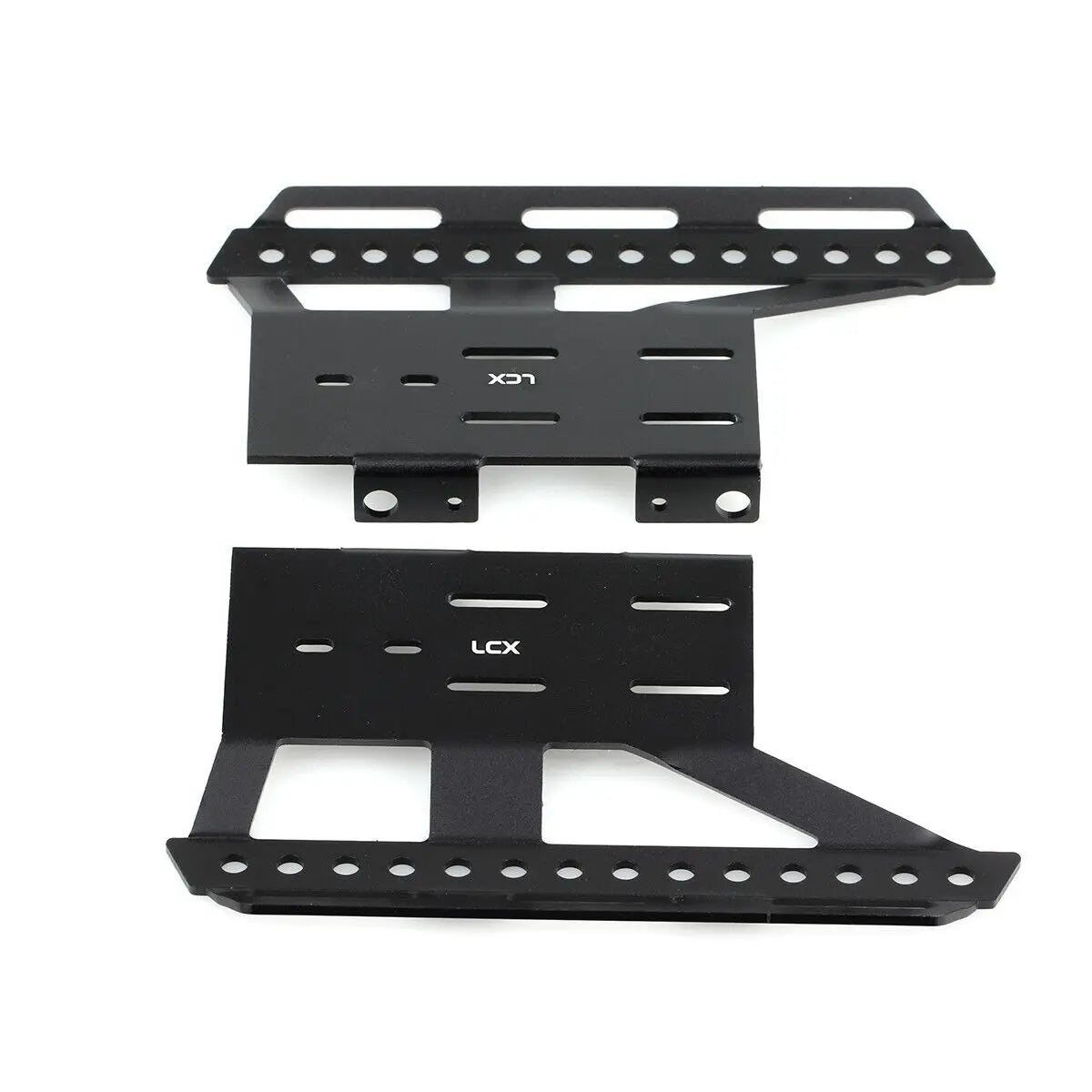 LCX Racing 1/10 RC Crawler Aluminum Rock Sliders Side Step Foot-Plate for Axial SCX10 II 90046 90047 Upgrades Parts Accessories