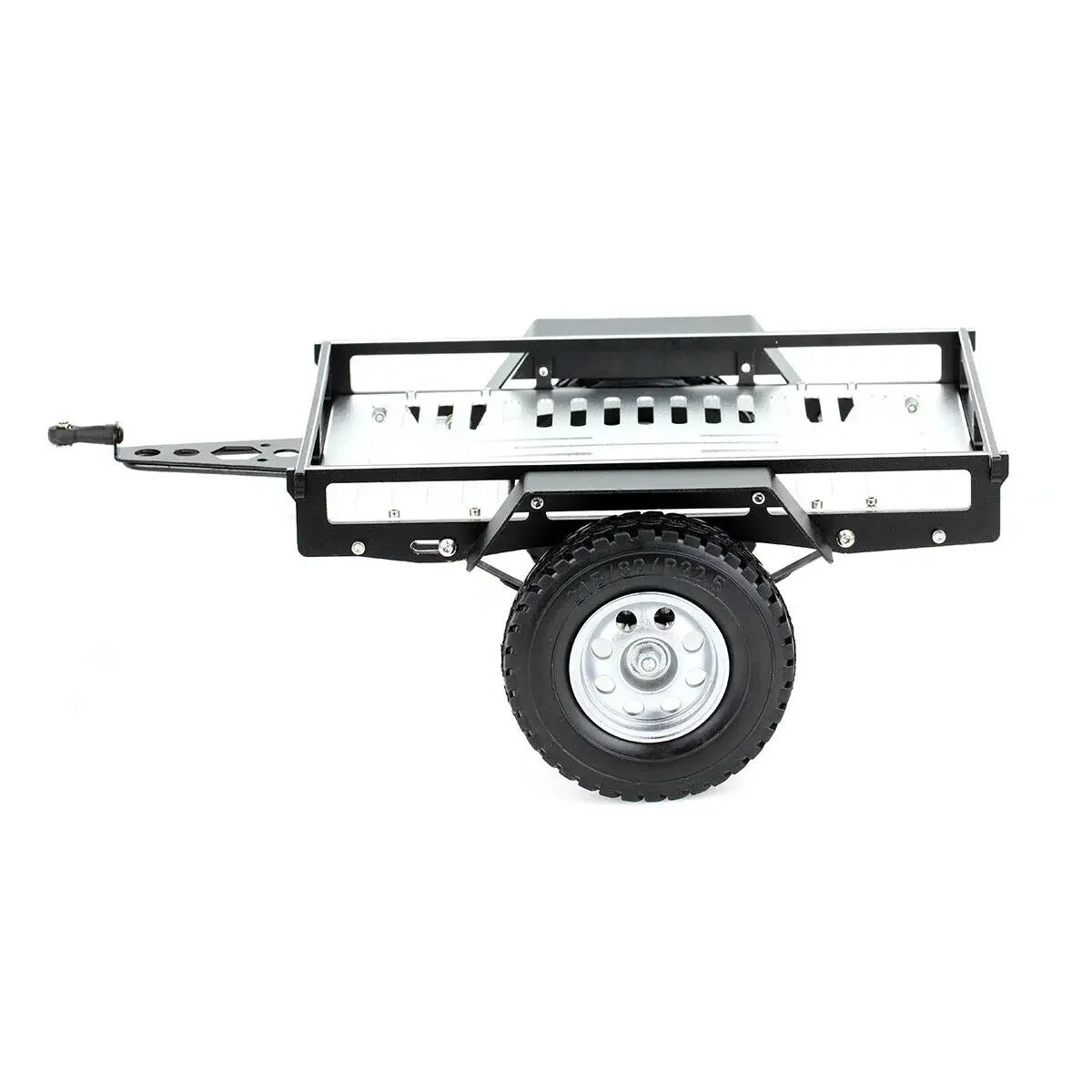 LCX Racing 1/10 RC Crawler Car Heavy Duty CNC Aluminum Universal Trailer for Traxxas TRX4 TRX6 Axial SCX10 II III PRO Gen8 Gen9