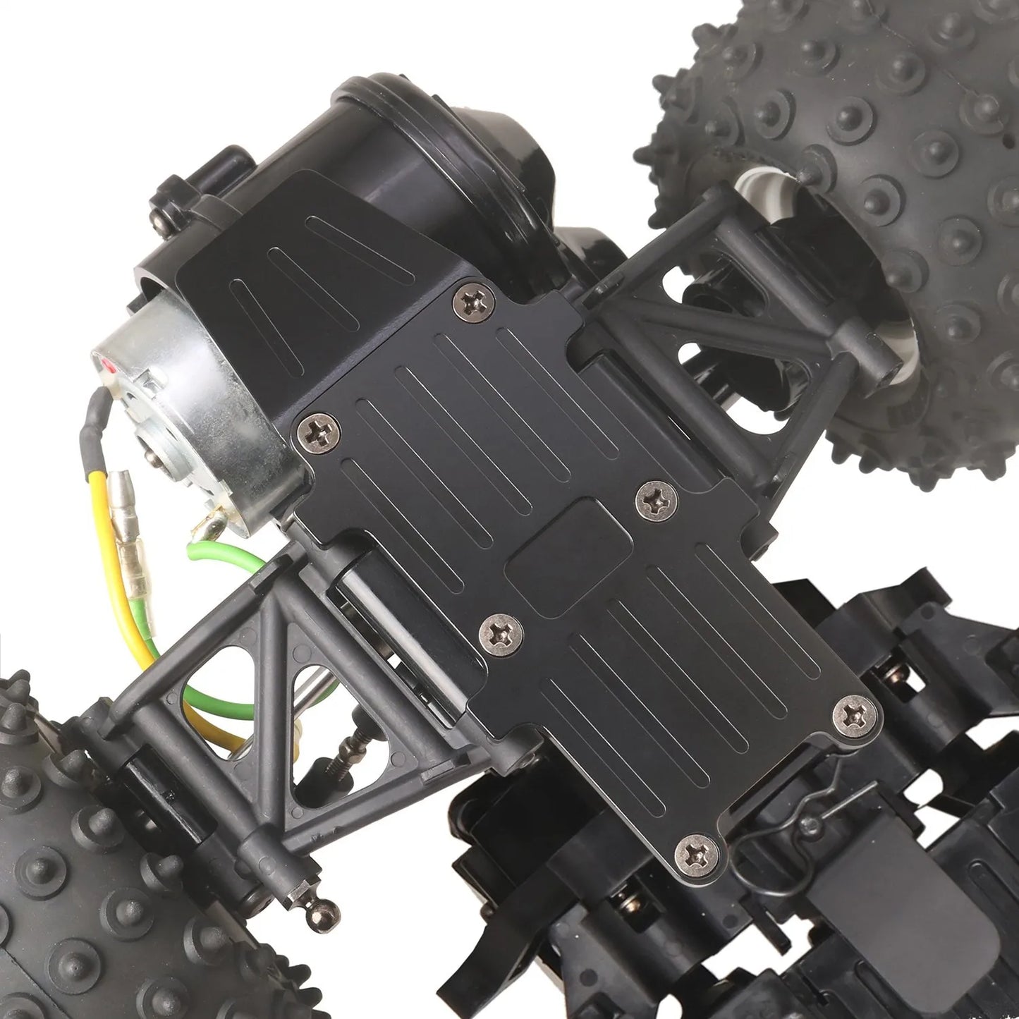 LCX Racing 1/10 RC Truck Aluminum Rear Skid Plate Underguard for Tamiya Hornet EVO Grasshopper Upgrades Parts Accessories