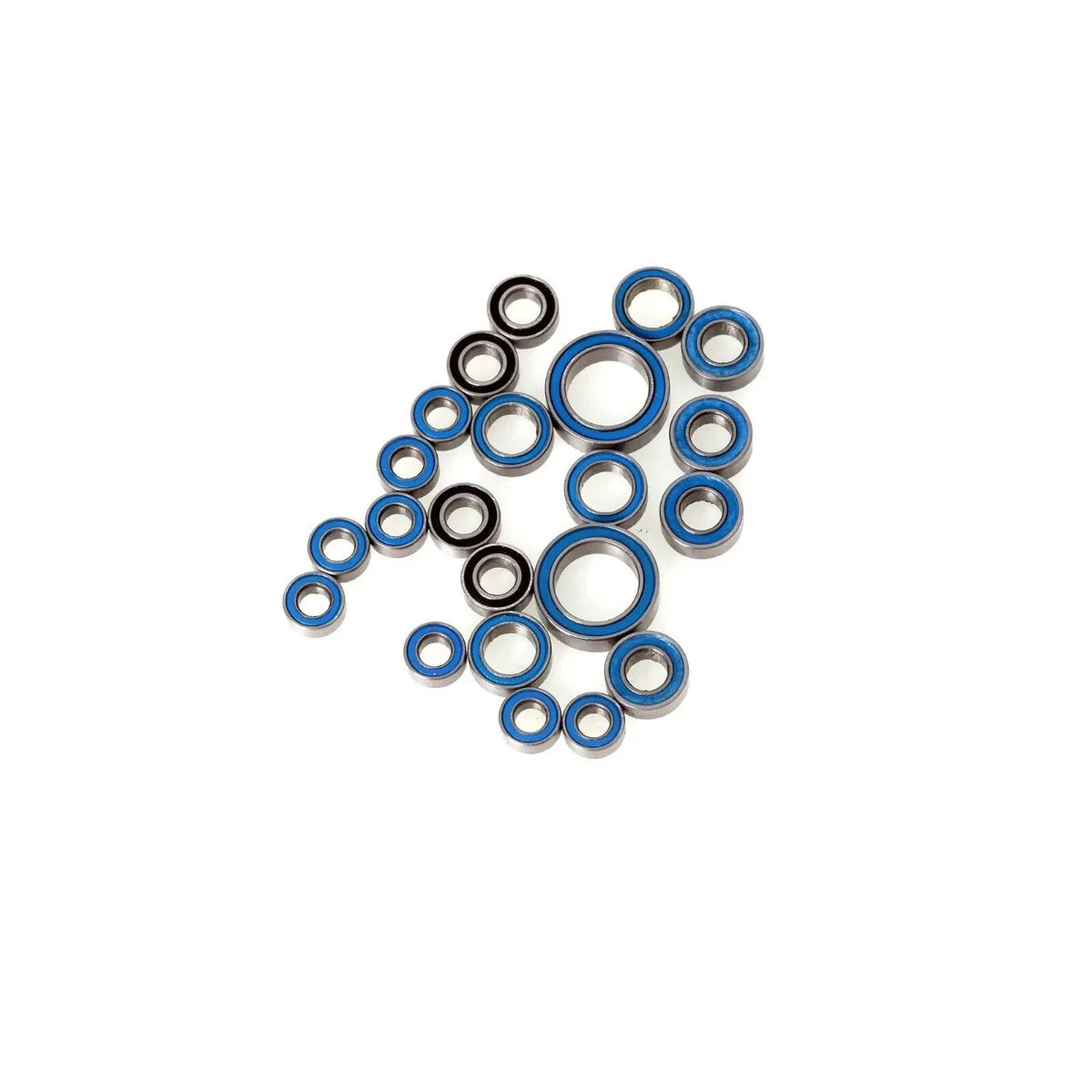 LCX Racing 1/18 RC Stainless Steel Bearing Set Sealed Complete Set 22pcs for Traxxas TRX4M Upgrades Parts Accessories