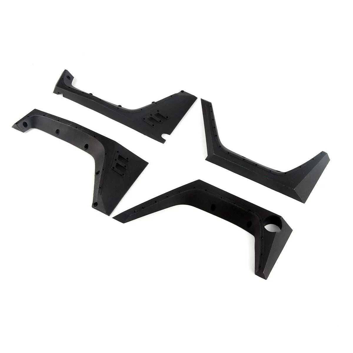 LCX Racing 1/10 RC Crawler DIY Nylon Mud Guard Fender Flare for Axial SCX10 II Wrangler Body Upgrades Parts Accessories