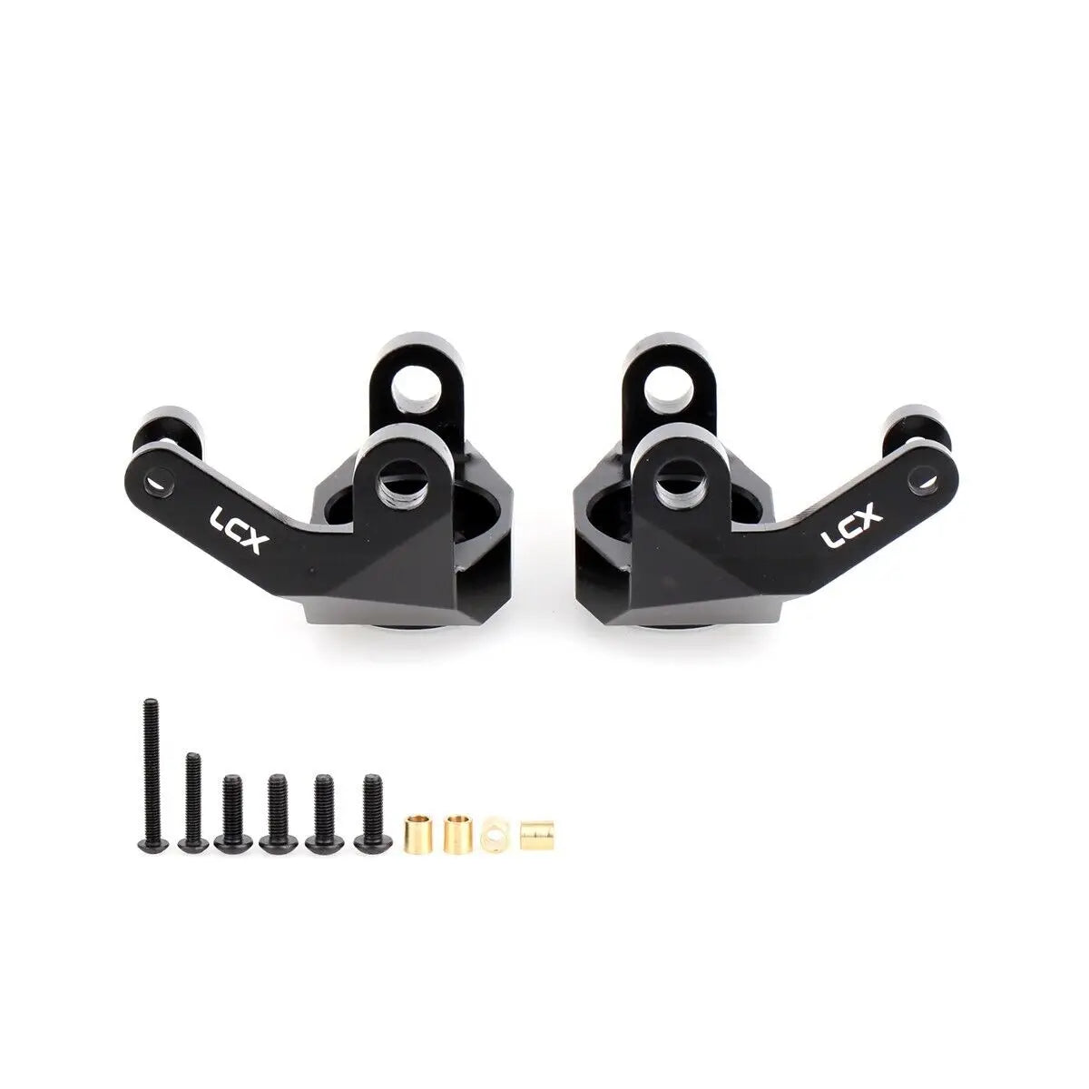 LCX Racing 1/6 RC Crawler CNC Aluminum AR90 Front Axle Steering Knuckle for Axial SCX6 Upgrades Parts Accessories