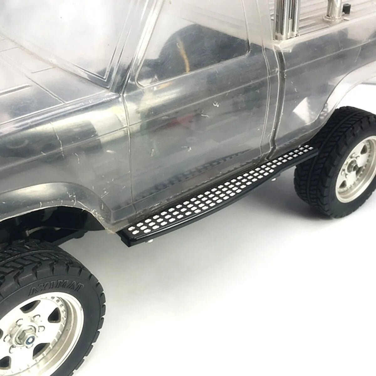 LCX Racing 1/10 RC Crawler CNC Aluminum Rock Sliders Side Step Foot-Plate for Tamiya CC-01 Upgrades Parts Accessories