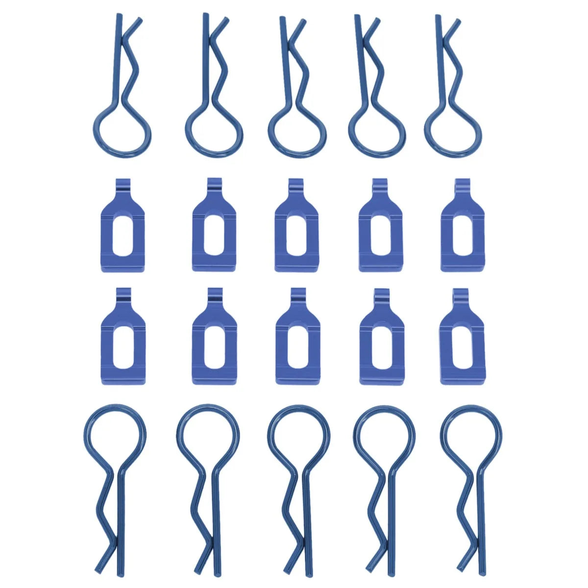 LCX Racing Stainless Steel RC Body Clips 34mm 10PCS for 1/8 RC Truck Traxxas Arrma Upgrades Parts Accessories