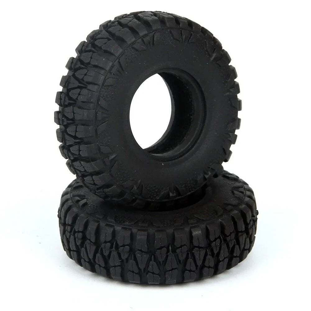 LCX Racing 1/24 RC Crawler Butyl Rubber 1.0 Beadlock Wheel Tire Foam for Axial SCX24 AX24 1/18 Traxxas TRX4M Upgrades Parts