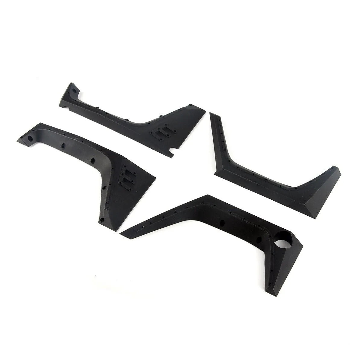 LCX Racing 1/10 RC Crawler DIY Nylon Mud Guard Fender Flare for Axial SCX10 II Wrangler Body Upgrades Parts Accessories