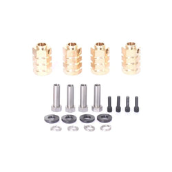 LCX Racing 1/10 RC Crawler CNC Brass Wheel Hex Hubs Adapter 12mm for Traxxas TRX4 TRX6 Upgrades Parts Accessories