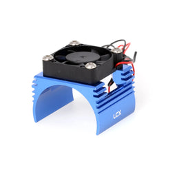 LCX Racing 1/10 RC Crawler Aluminum 540 550 Heat Sink w/Cooling Fan for Traxxas TRX4 TRX6 Axial SCX10 II III Upgrades Parts
