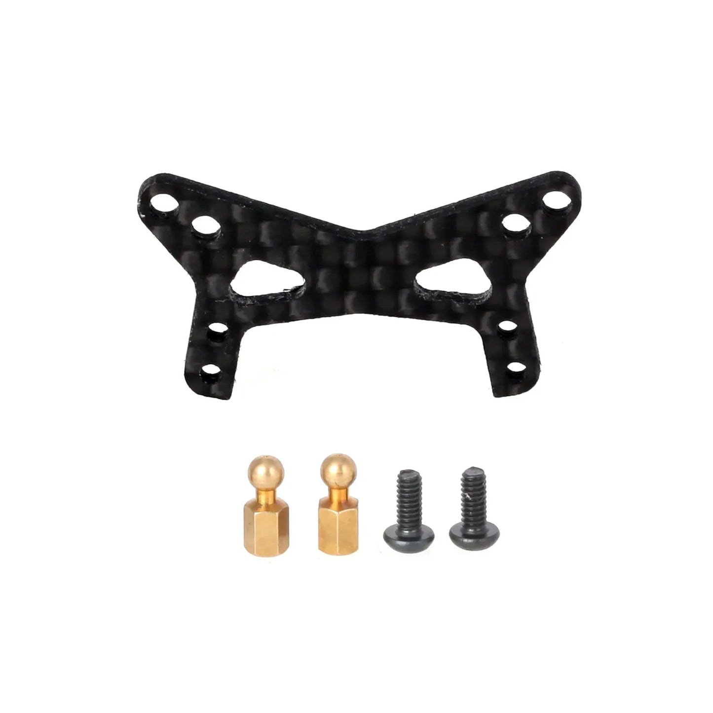 LCX Racing RC Truck Carbon Fober Front Shock Tower Shock Mount for LOSI 1/24 Micro-B 1/28 Micro-T Upgrades Parts Accessories