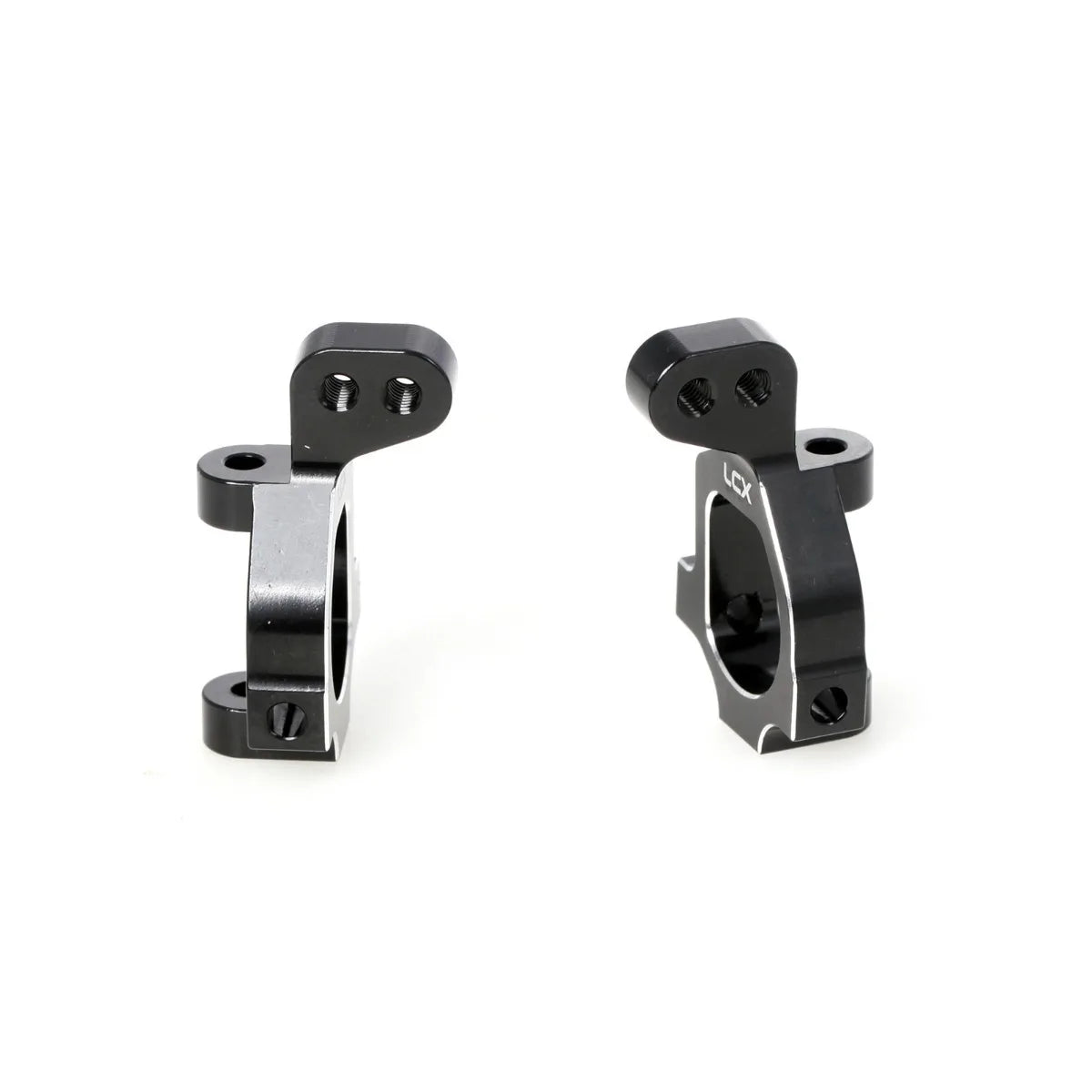 LCX Racing RC Truck CNC Aluminum Front C Hub Caster Block Set for 1/10 LOSI 22S, Upgrades Parts Accessories