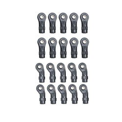 LCX Racing 1/10 RC Crawler Nylon Rod Ends Set 10pcs M4 Upgrades Parts Accessories for Traxxas TRX4 TRX6 Axial SCX10 II III PRO