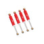 LCX Racing 1/24 RC Crawler Aluminum Suspension Shock Set 52mm 4pcs for Axial AX24 XC-1 Upgrades Parts Accessories