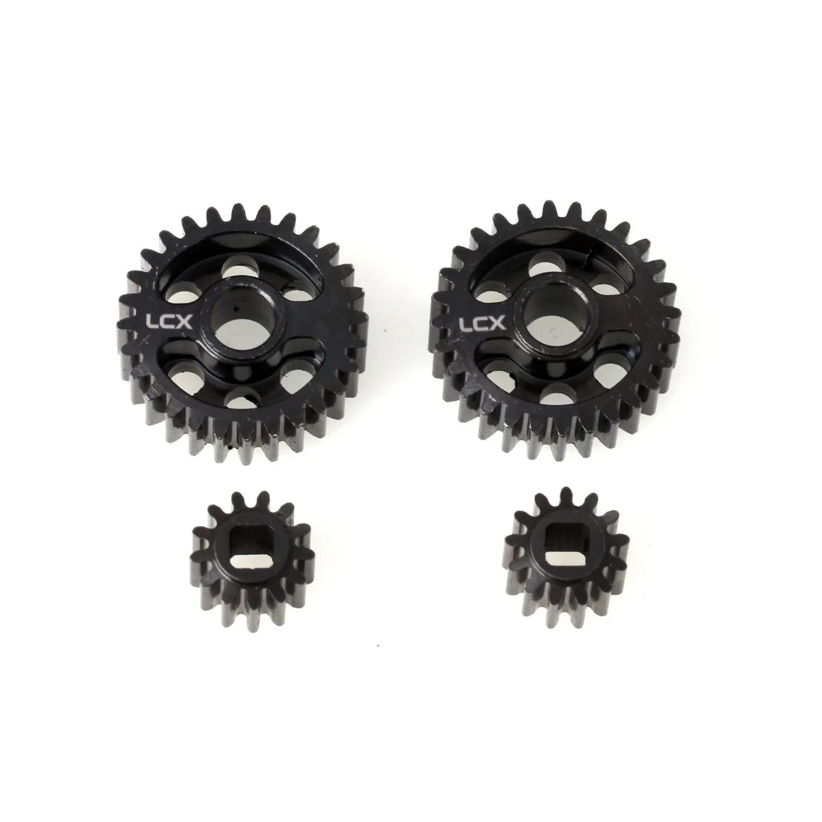 LCX Racing 1/8 RC Crawler Car Hard Steel Front Rear Axle Portal Drive Gear Set 32P 28T/13T Upgrades for Axial AXP8 Gilamon