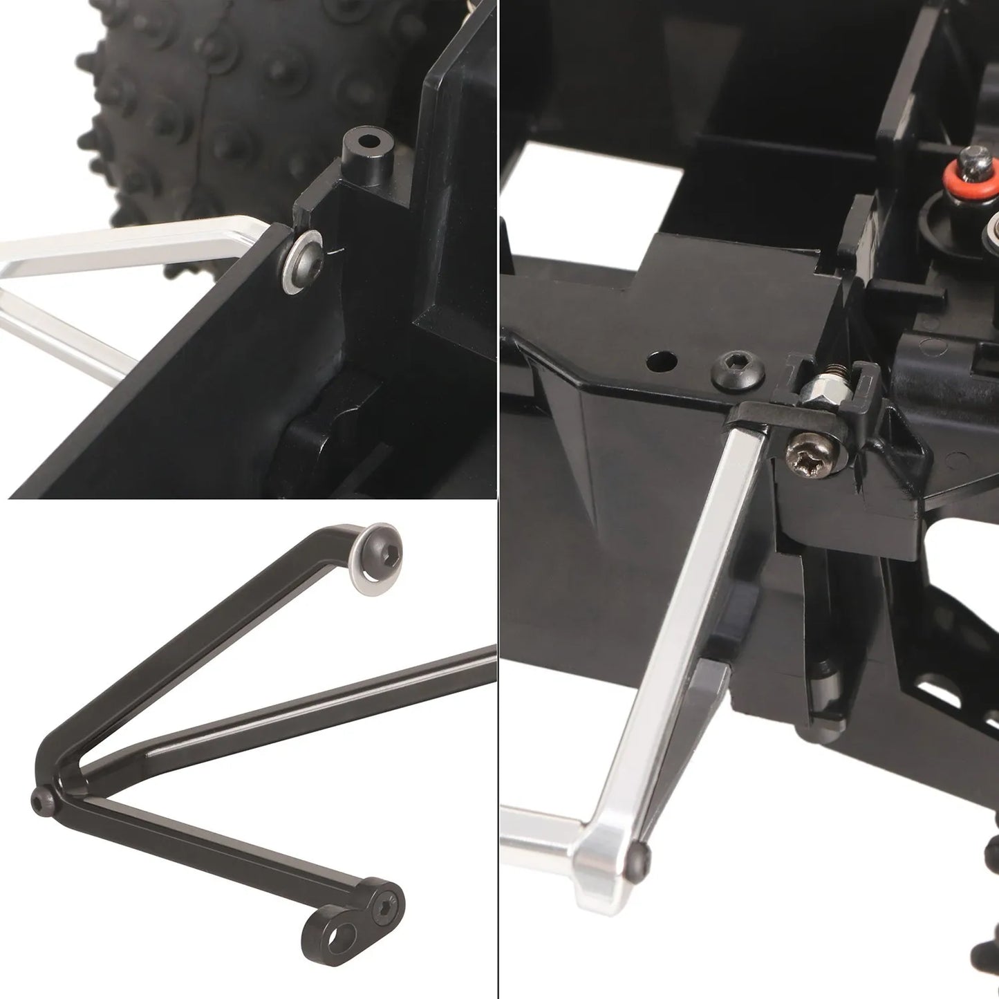 LCX Racing 1/10 RC Truck Car Chassis Protector Guard for Tamiya Hornet EVO Grasshopper Upgrades Parts Accessories