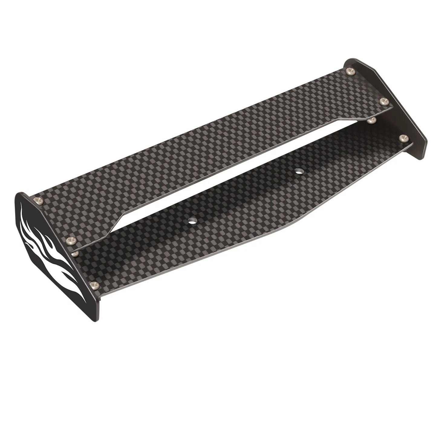 LCX Racing 1/10 RC Truck Carbon Fiber Rear Wing Car Spoiler for Tamiya Hornet EVO Grasshopper Upgrades Parts Accessories