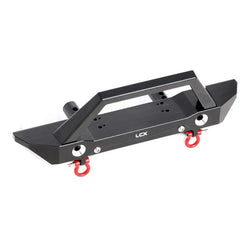 LCX Racing 1/6 RC Crawler Car CNC Aluminum Front Bumper Set w/ Lamp for Axial SCX6 Upgrades Parts Accessories