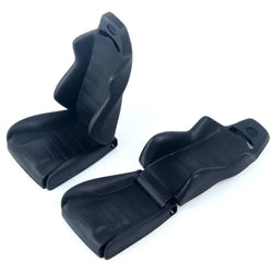 LCX Racing 1/10 RC Crawler Car Plastic Interior Nylon Racing Seats Set for Axial Wraith Upgrades Parts Accessories