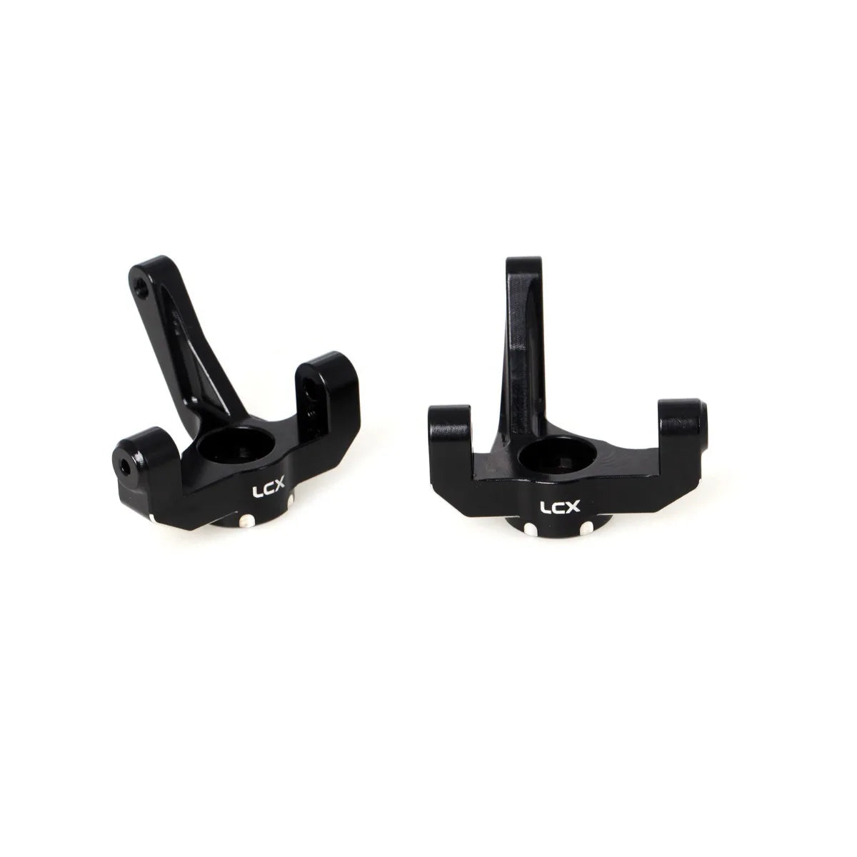 LCX Racing RC Car CNC Machined Aluminum Front Steering Knuckle Spindle Set for 1/10 LOSI 22S, Upgrades Parts Accessories
