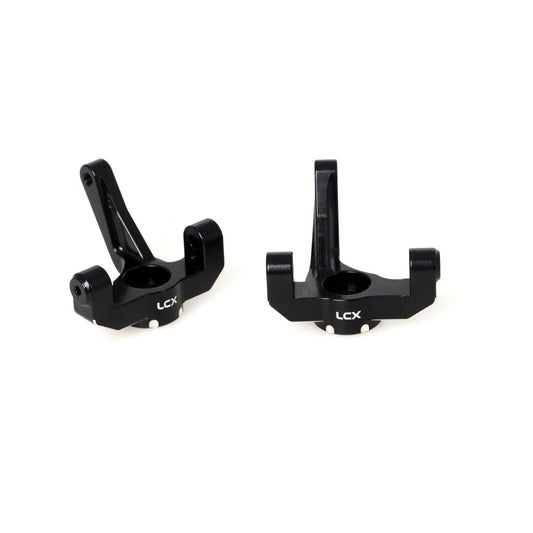 LCX Racing RC Car CNC Machined Aluminum Front Steering Knuckle Spindle Set for 1/10 LOSI 22S, Upgrades Parts Accessories