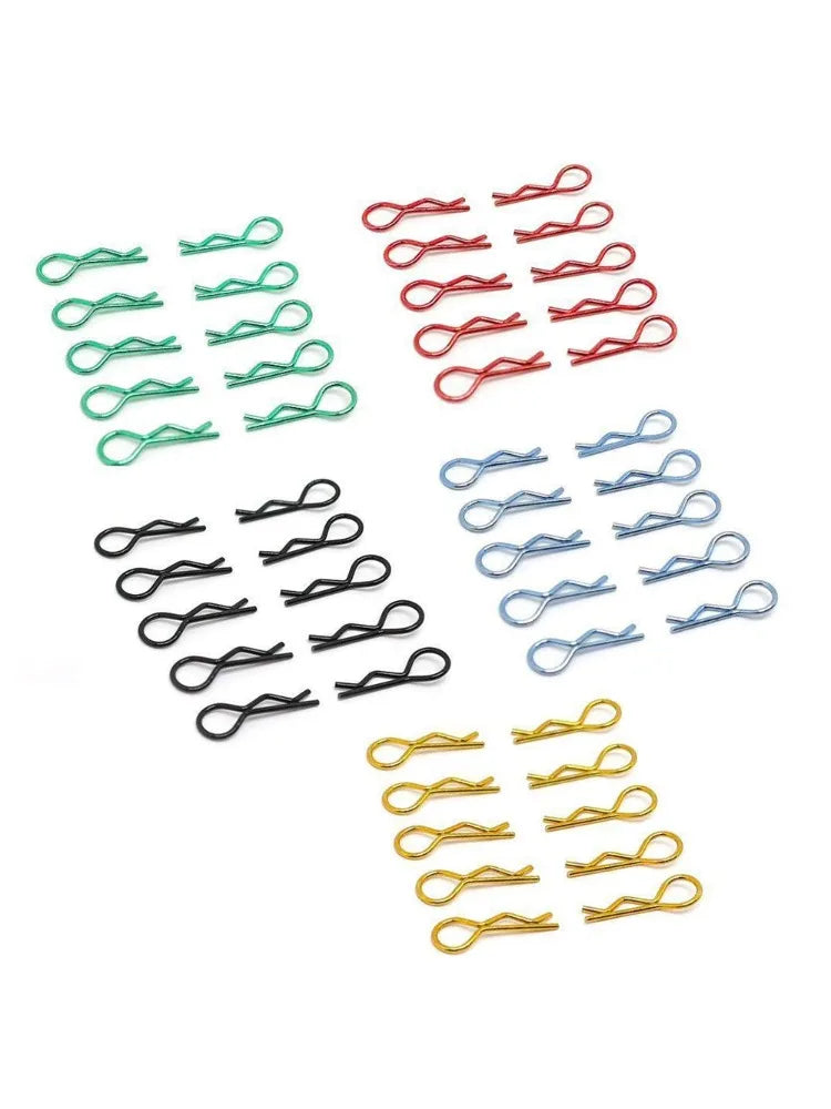 LCX Racing Stainless Steel RC Body Clips 24mm for 1/10 1/12 RC Truck Car Upgrades Parts Accessories