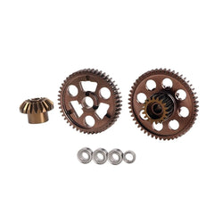 LCX Racing 1/10 RC Truck Aluminum Rear Transmission Gear Gearbox Gears for Tamiya Hotshot II The Bigwig 2017 Upgrades Parts Accessories