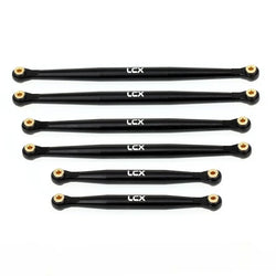 LCX 1/24 RC Crawler Car CNC Aluminum Suspension Link Set for Axial SCX24 JT Gladiator Upgrades Parts Accessories