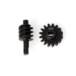 LCX Racing 1/24 RC Crawler Hard Steel Differential Gear Set Bevel Gear for Axial SCX24 AX24 Upgrades Parts Accessories