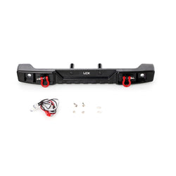 LCX Racing 1/10 RC Crawler Aluminum Rear Bumper for RC Car Axial SCX10 III Upgrades Parts Accessories