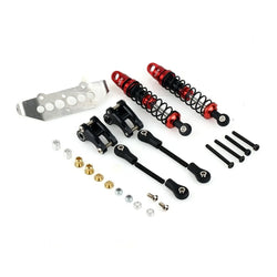 LCX Racing 1/10 RC Crawler Aluminum Rear Cantilever Kit Suspension Shock Set for Traxxas TRX4 Upgrades Parts Accessories