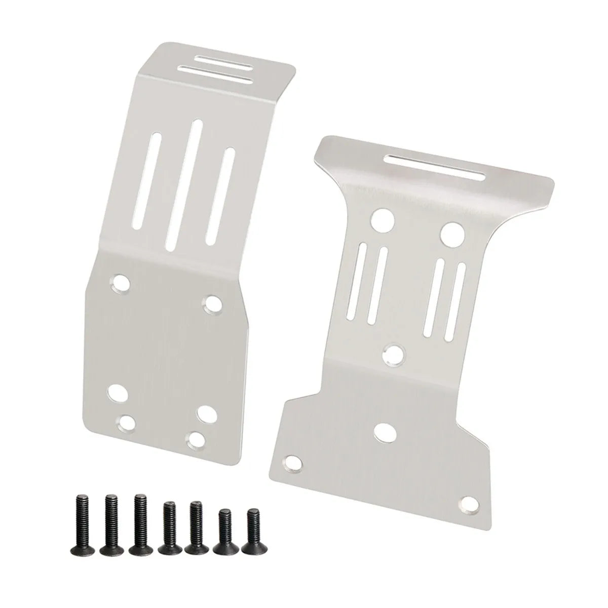 LCX Racing 1/10 RC Truck Stainless Steel Skid Plate Guard Chassis Armor for Tamiya DT-04 Fighter NXGEN Upgrades Part Accessories