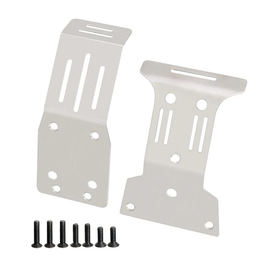LCX Racing 1/10 RC Truck Stainless Steel Skid Plate Guard Chassis Armor for Tamiya DT-04 Fighter NXGEN Upgrades Part Accessories
