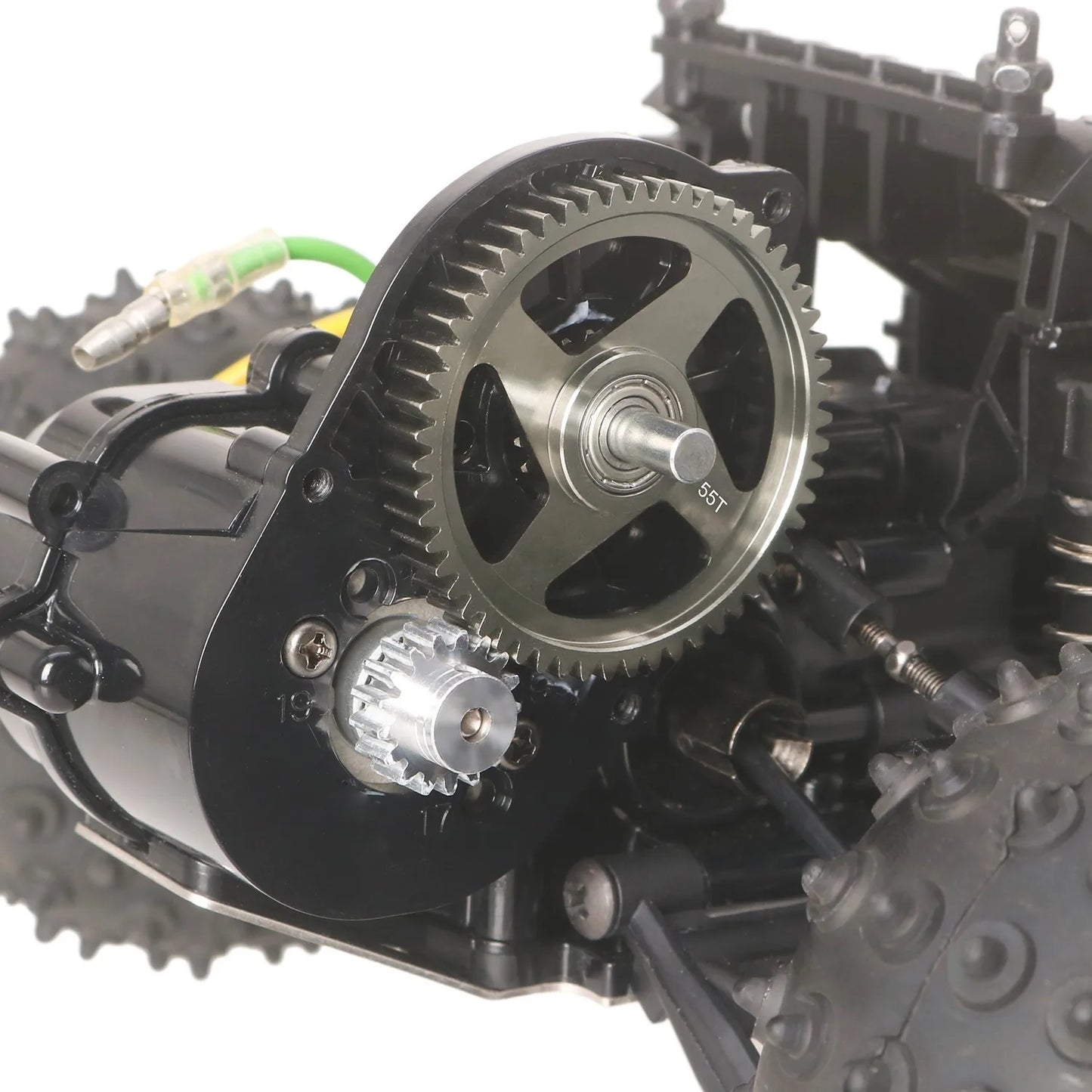 LCX Racing Aluminum Transmission Spur Gear 55T for Tamiya DT-04 Hornet EVO Grasshopper Upgrades Parts Accessories