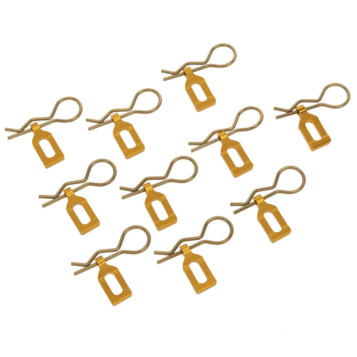 LCX Racing Stainless Steel RC Body Clips 34mm 10PCS for 1/8 RC Truck Traxxas Arrma Upgrades Parts Accessories