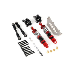 LCX Racing 1/10 RC Crawler Car Rear Cantilever Kit Suspension Shock Upgrades Parts Accessories for Traxxas TRX4 Axial SCX10 II