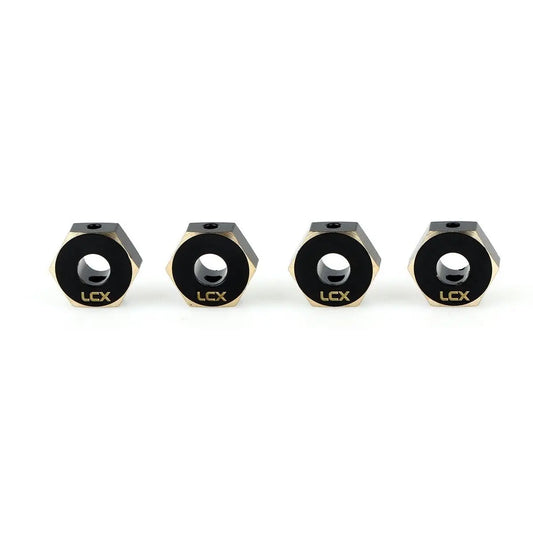 LCX Racing 1/10 RC Crawler Car CNC Brass 12mm Wheel Hex for Axial UTB10 Capra SCX10 III PRO Upgrades Parts Accessories