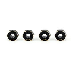 LCX Racing 1/10 RC Crawler Car CNC Brass 12mm Wheel Hex for Axial UTB10 Capra SCX10 III PRO Upgrades Parts Accessories