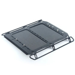 LCX Racing 1/10 RC Crawler Car Metal w/Carbon Fibre Luggage Tray Roof Rack for Traxxas TRX6 TRX4 Upgrades Parts Accessories